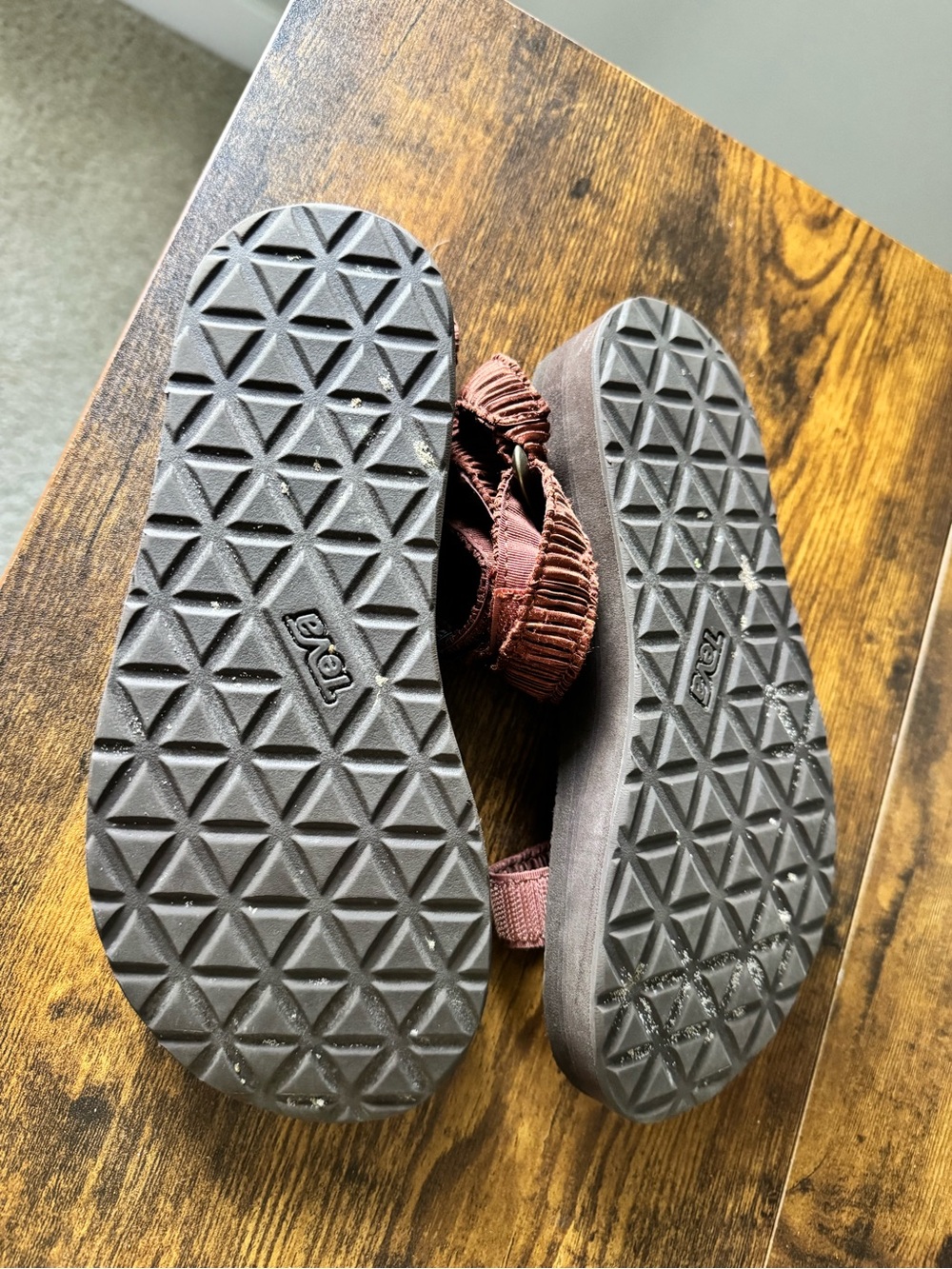 Teva Rust Brown Adjustable Strap Sandals - Picture 3 of 4